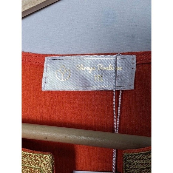 NWT Womens Deep V Neck Size M‎ Short Boutique Sleeve Shreya  Blouse Lq - Picture 14 of 16